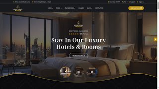Royal Palace Hotel Website Using Html, CSS and JavaScript 