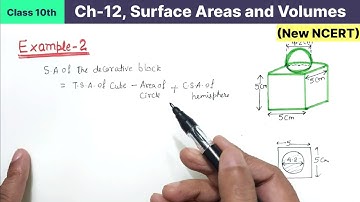 Class 10th Chapter 12 Surface Areas and Volumes Example 2 New NCERT Maths CBSE Board