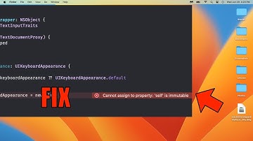 Cannot Assign To Property Self Is Immutable In Swift