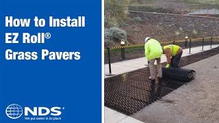 how to install ez roll grass pavers by nds
