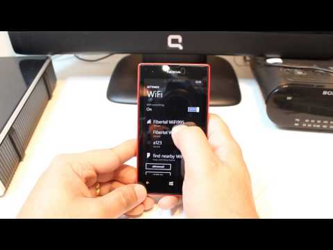 WiFi setup to Nokia Lumia 520