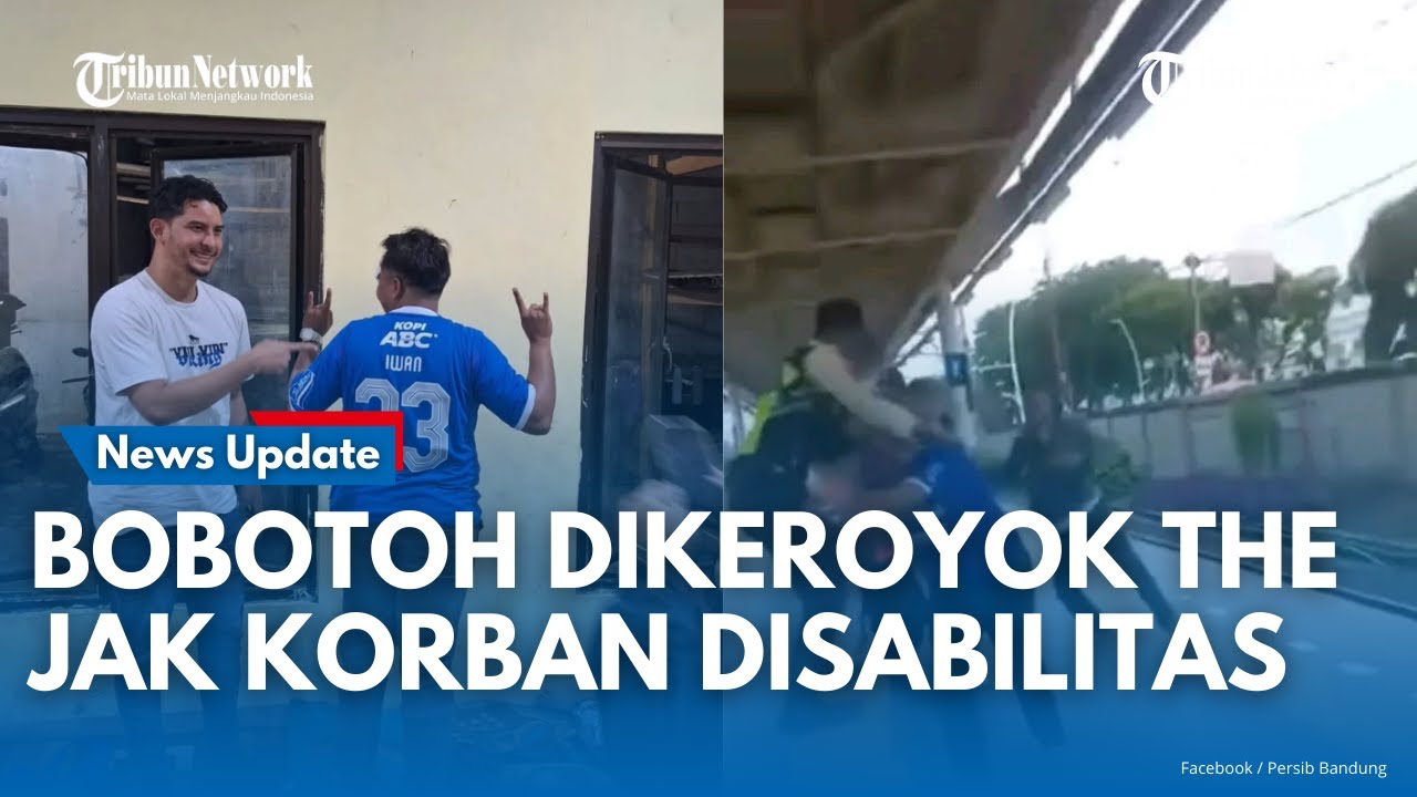VIRAL! | Pria Berjersey Persib Dikeroyok Jakmania di Stasiun Jatinegara Ternyata Seorang Disabilitas
