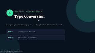 Full Python: Ch4 | Type Conversion | Hindi Guide