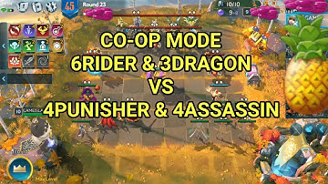 [CHESS RUSH][CO-OP MODE][S3] #122. 4PUNISHER & 4ASSASSIN VS 6RIDER & 3DRAGON