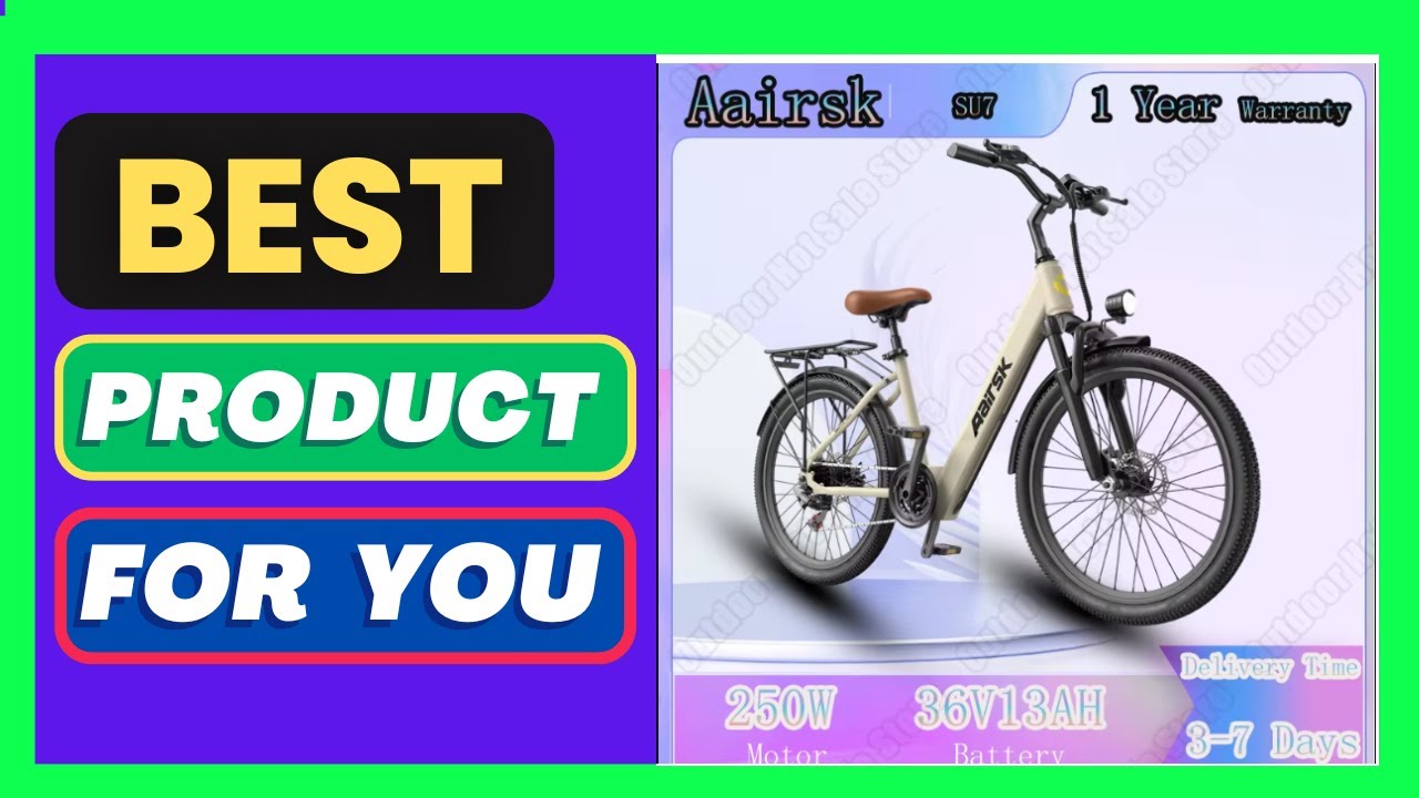 Aairsk SU7 Electric Bike 250W 36V13AH Lithium Battery Adult City