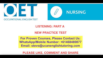 Practise New OET Listening Part A Question Paper With Answers, Explanation & Tips #oet #ucan