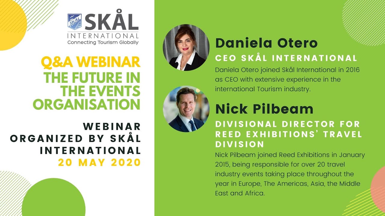 'The Future in the events organisation' Q&A Skål International Webinar - 20 May 2020