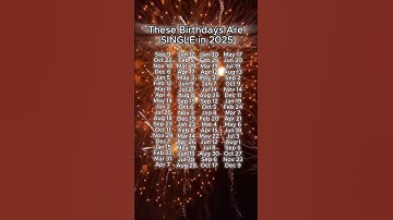 These Birthdays Are SINGLE In 2025.. 🎇 #lyrics #music #spedup 🎆