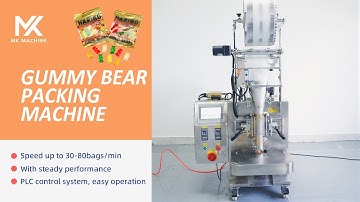 Automatic counting sachet bag gummy bear candy packing machine
