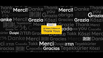 20 Years. Trillions of Thank Yous.
