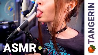 ASMR Mouth Sounds / Close Ear Eating / Kisses | Tangerin