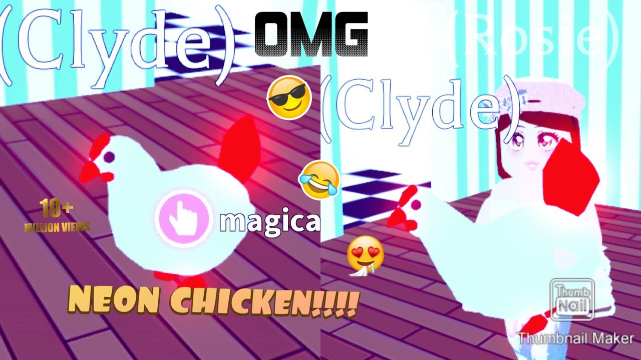 Making My Chicken Neon And Playing With My Friend Roblox