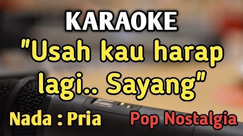 USAH KAU HARAP LAGI - KARAOKE || NADA PRIA COWOK || Pop Nostalgia || The Mercy