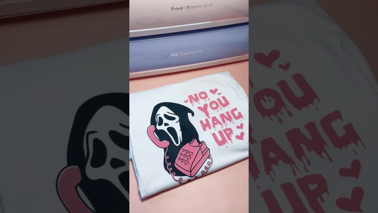 Ghost face HTV iron on project! 👻 