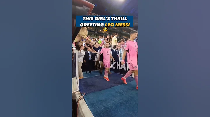 The joy of this girl as she meets Messi is the ultimate fan goal 🥺