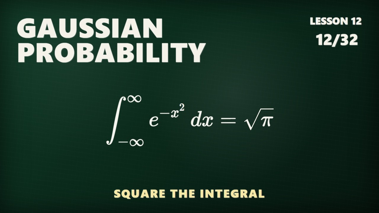The Gaussian Probability Integral - YouTube