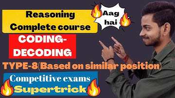 TYPE-8[BASED ON SIMILAR POSITION]|CODING-DECODING|REASONING IN(2022)||LEARN EASYMETHOD||FORGOVTEXAMS