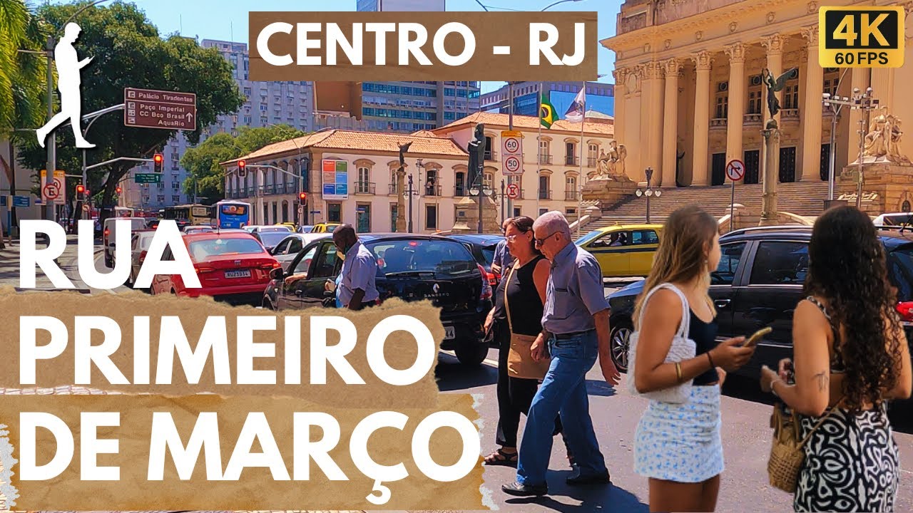 RUA PRIMEIRO DE MARÇO: Andando na bela Rua no Centro do Rio de Janeiro ...