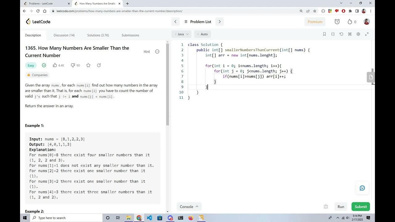 leetcode-how-many-numbers-are-smaller-than-the-current-number