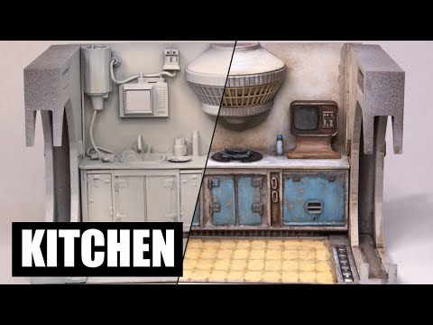 Scratchbuilding a 1:35th scale Spaceship – Part Three: Kitchen Module