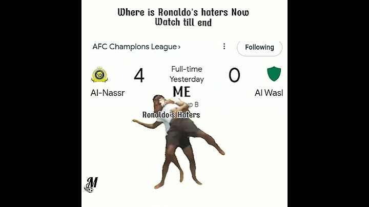Ronaldo Brace| Al nassr VS Al wasl|AFC Champions league| #football #fyp