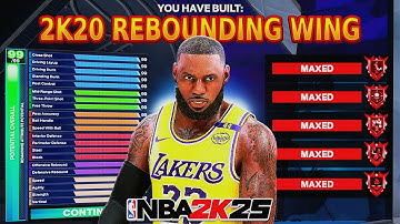 Ik heb de rebounding wing uit 2K20 in NBA 2K25 nagemaakt met contact dunks!