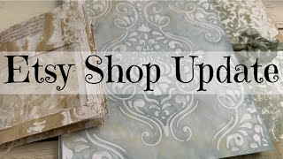Etsy Shop Update | Hand-Dyed Papers | Blank Envelope Journals