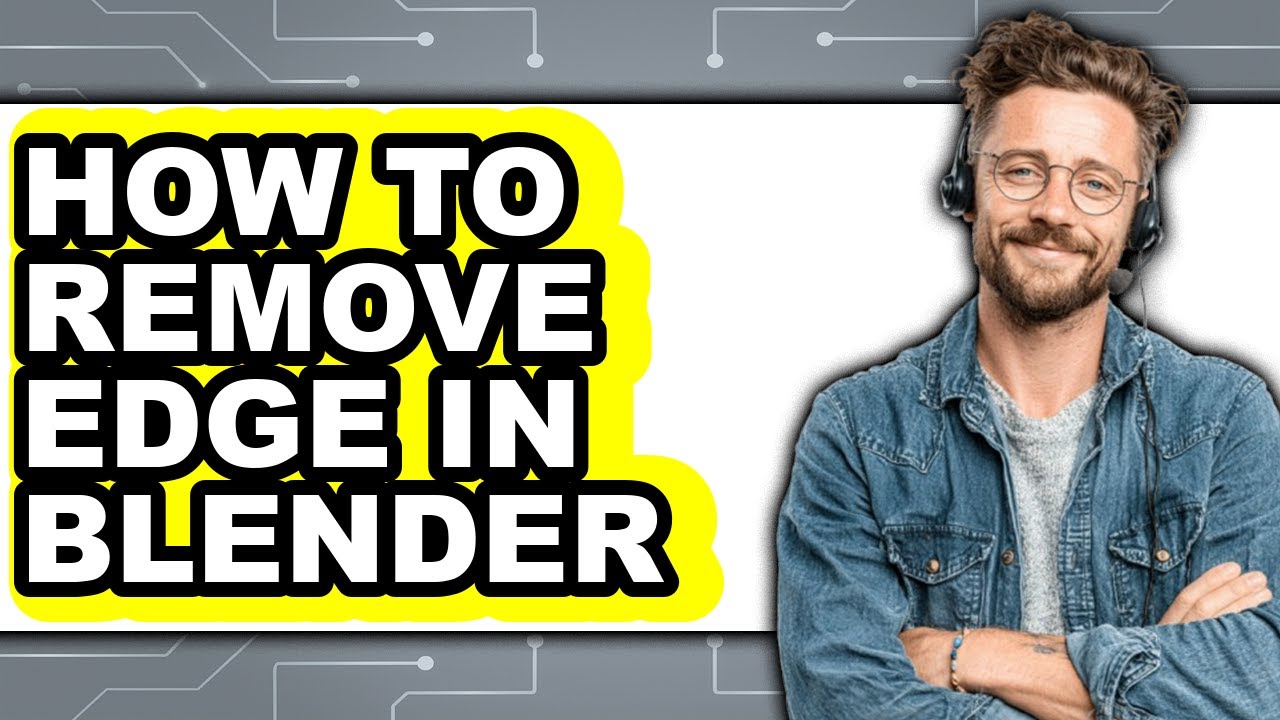 How to Remove Edge in Blender (easy Method) - YouTube