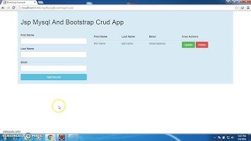 JSP Mysql And Bootstrap Crud Part 4