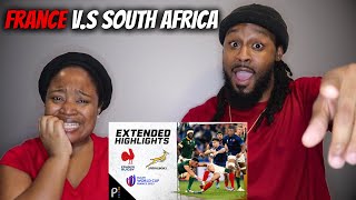 American Football Fans React "FRANCE V. SOUTH AFRICA" | 2023 RUGBY WORLD CUP HIGHLIGHTS