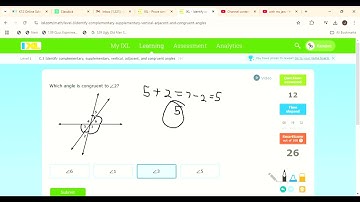 Identify complementary, supplementary, vertical, adjacent, and congruent angles