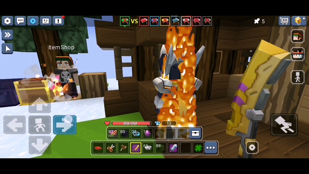 BLOCKMAN GO TRYING GHOST 'SWORD EFFECT' IN BEDWARS #blockmanGo - YouTube