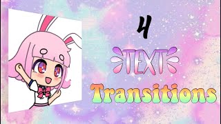 4 types of text transitions on Cute Cut/Ccp
