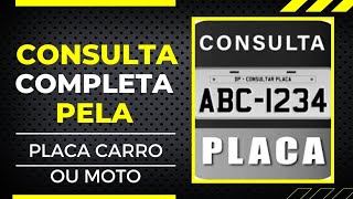 consulta veicular pela placa como puxar os dados do veiculo e do proprietario pe