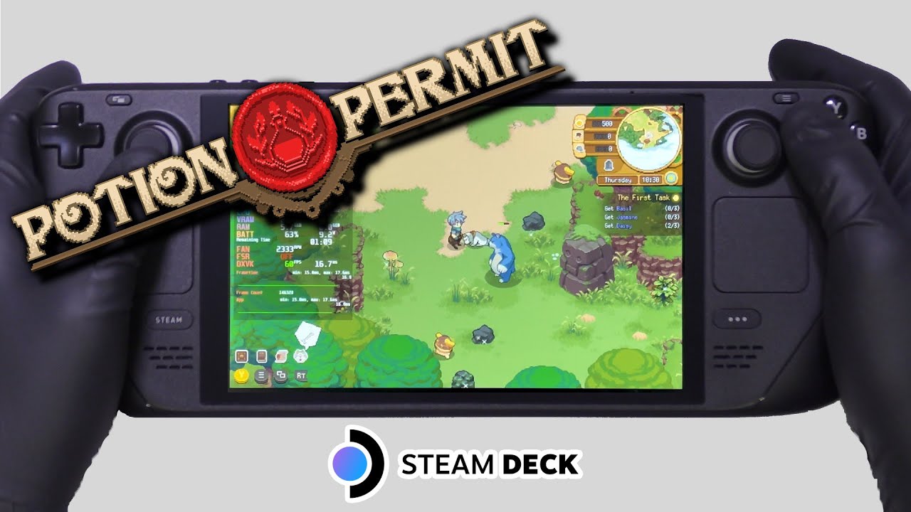 Steam Deck Gameplay Potion Permit Steam OS YouTube