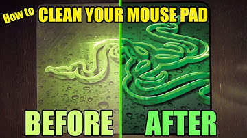 How to CLEAN your MOUSEPAD - Correctly