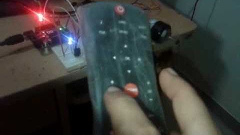 arduino based IR remote controlled DC motor video
