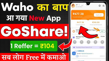 Waho jaisa dusra app | Go share jaisa dusra app | new whatsapp earning app today