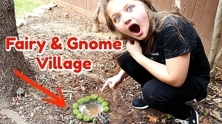 Aubrey Builds a REAL Fairy & Gnome Village PART 2!
