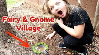 Aubrey Builds a REAL Fairy \& Gnome Village PART 2!