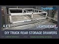 DIY 4x4 truck rear storage drawers - lightweight - Discovery 2 - overlanding, camping, tools PART 1.