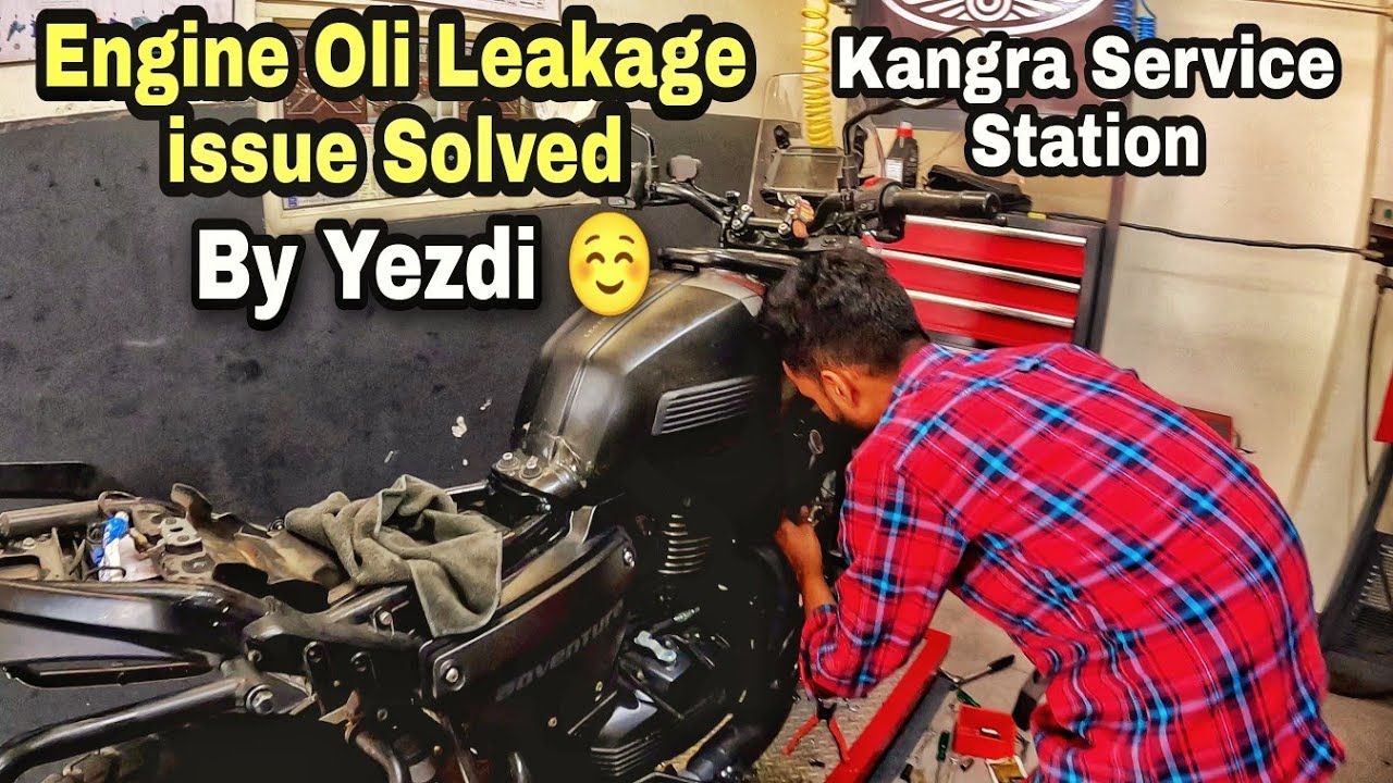 Engine Oil Leakage Issue on Yezdi Adventure Kangra, Service Center