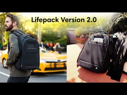 Lifepack 2.0 - The Solar-Powered and Anti-Theft Backpack, perfected