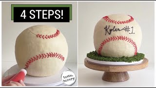 How to Make a MLB World Series BASEBALL CAKE | Smash Cake Baseball Themed Decorating Ideas | Toppers