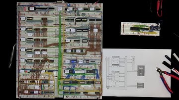 Homemade 8 bit breadboard computer made from 74 series chips