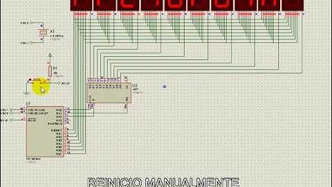 Multiplexado de 10 display 7 seg - PIC16F84A & 4017B