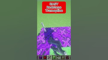 Minecraft: EASY Redstone Trampoline !!! #shorts