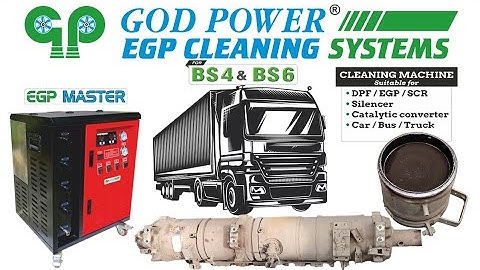 Bs6 SCR EGP DOC Silencer cleaning machine by GOD POWER #aftertreatment