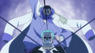 Zoro is afraid with Fujitora power (English Sub)