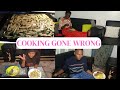 Cooking gone wrongbaked potatoes with chicken